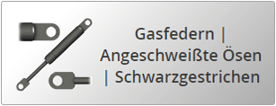 Gasfedern mit angeschweißten Augen