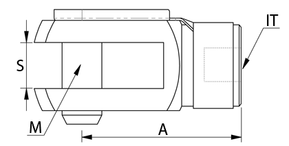 Technische Zeichnung - Gabelkopf