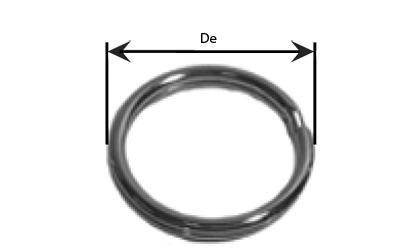 Technische Zeichnung - Schlüsselringe  - Elektroverzinkt