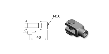 Technical drawing - Endfitting - Clevis