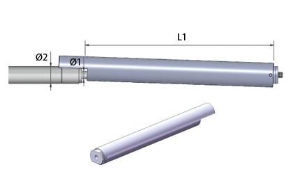 Technische Zeichnung - Arretierung - Edelstahl - AISI 304